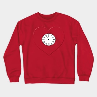 Heart Clock Crewneck Sweatshirt